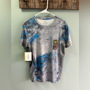 Mens Realtree sleeve Fullblast RT Wav3 fishing shirt, Size Small